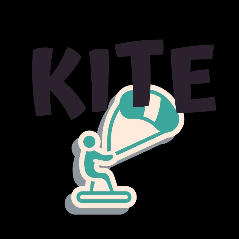 Kitesurf | logo et dessin Kite pour Kitesurfer