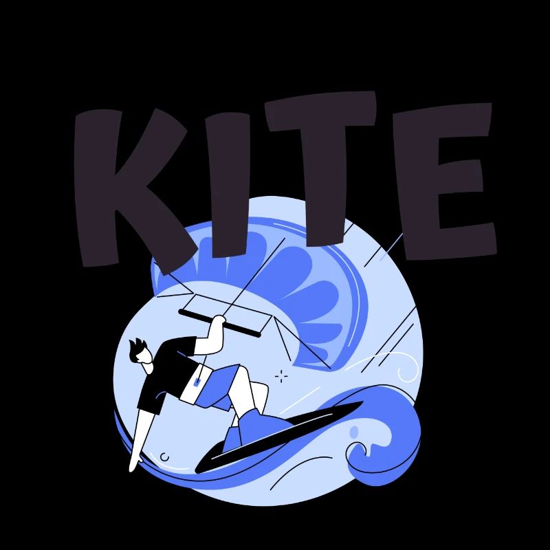 Kitesurf | logo et dessin Kite pour Kitesurfer