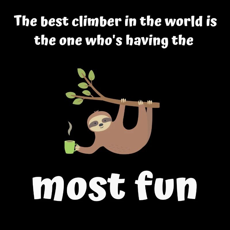 weltbester Kletterer Design weiss