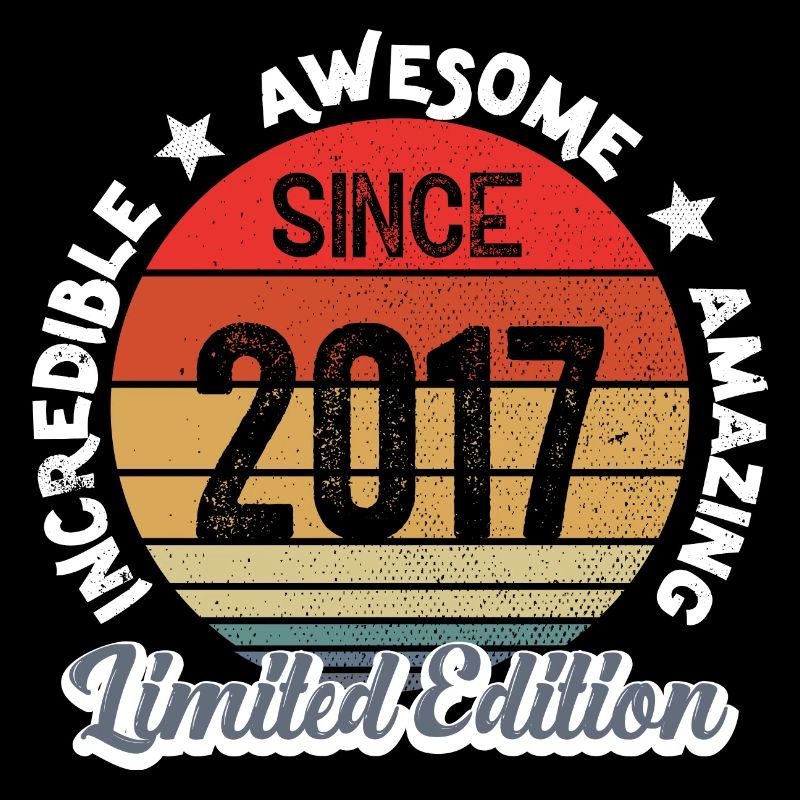 amazing since 2017 - anniversaire