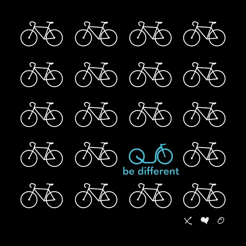 Be Different - Tretroller weiß/türkis