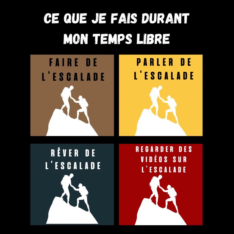 ce que je fais durant mon temps libre escalade