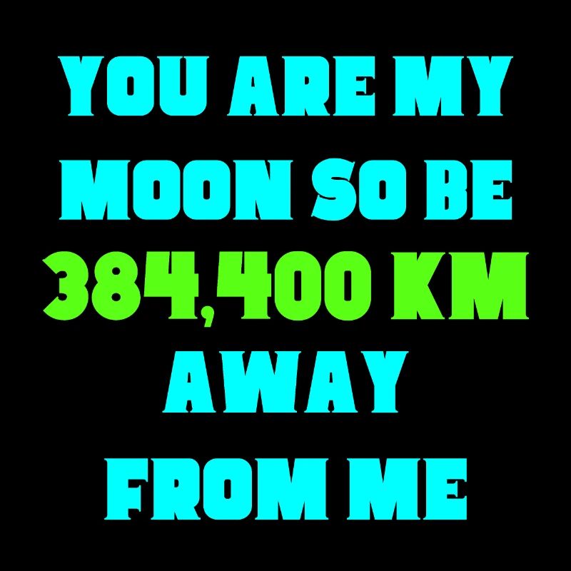 Funny moon typography