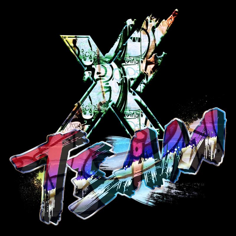 Symbol Graffitti Typografie Buchstabe Alphabet X Team