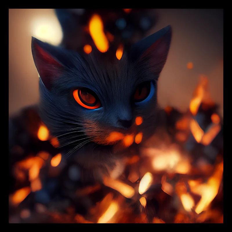 Chat maître du feu