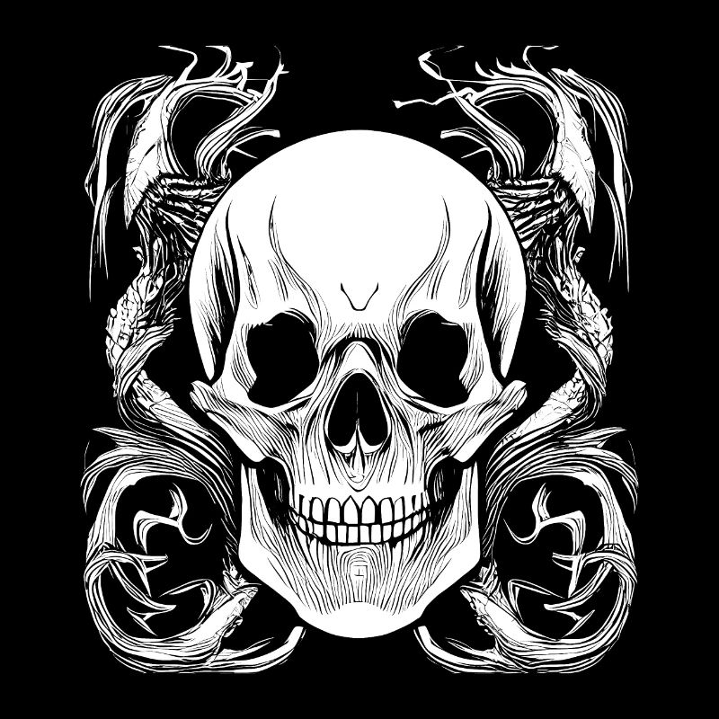Halloween or horror skull