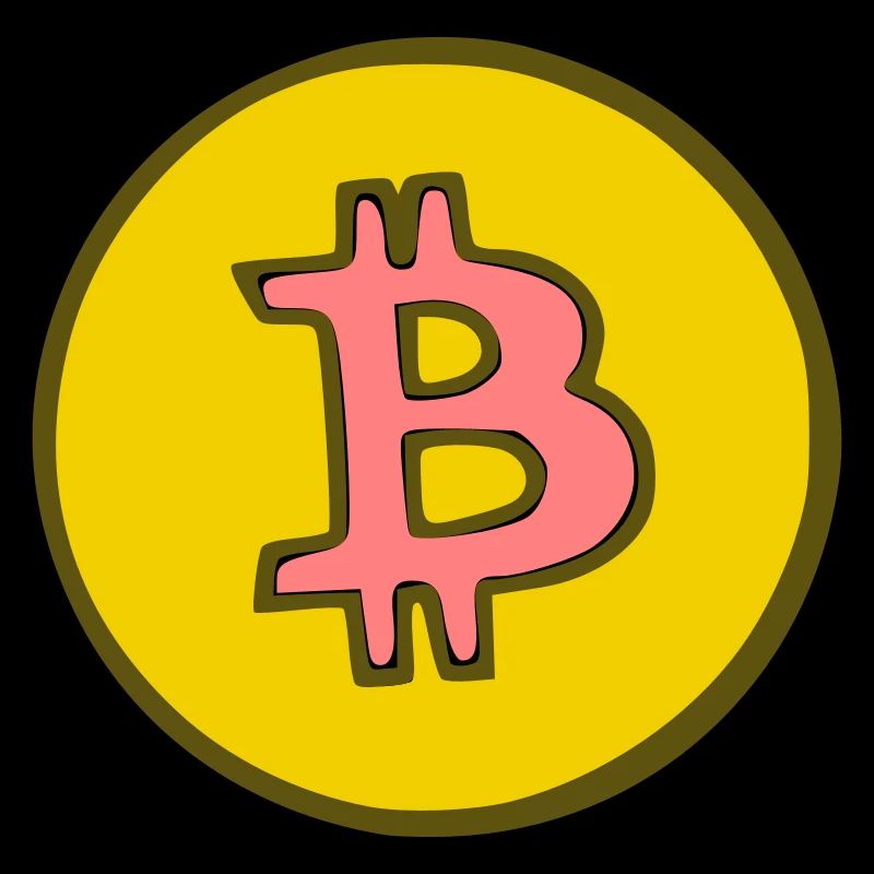 Bitcoin Krypto Währung virtuellen Lebens Vector 7