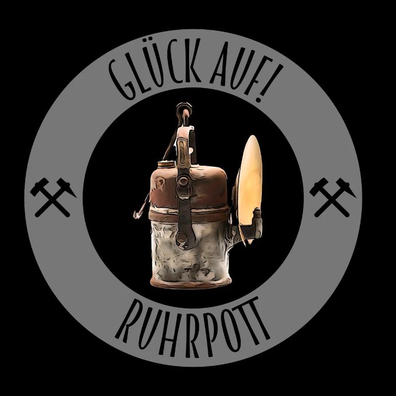Glück Auf Grubenlampe