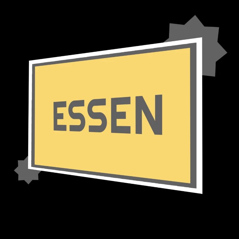 Essen Ortsschild - modern grey
