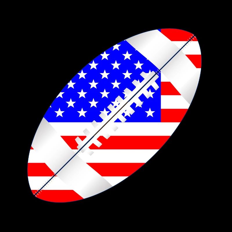 Drapeau de ballon de football américain