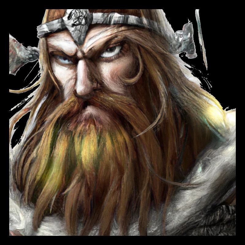 Wütender Wikingerkopf