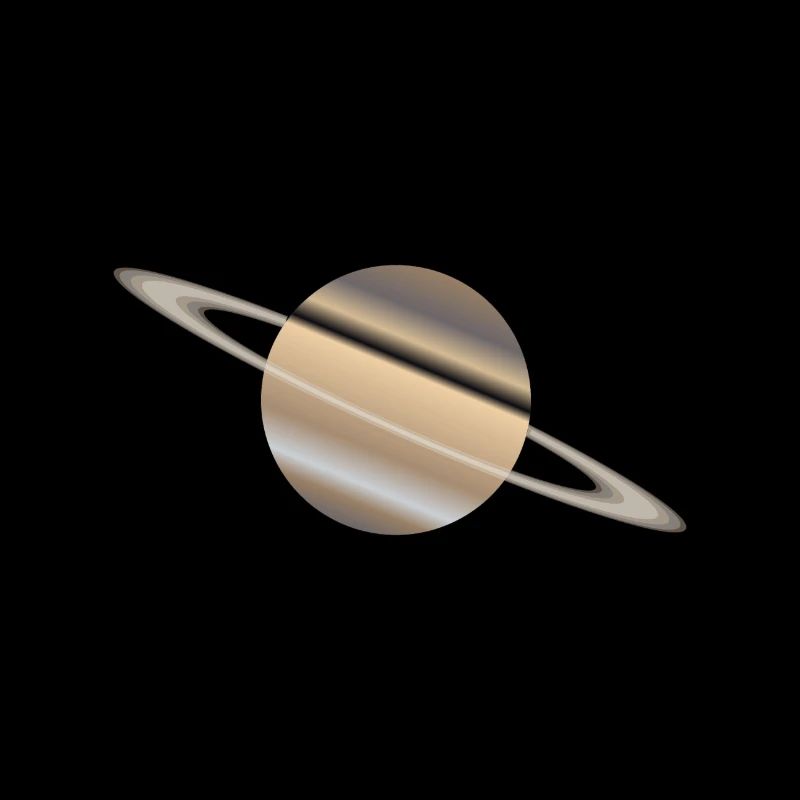 Der Planet Saturn mit Ringen