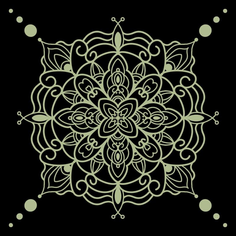 Mandala style - green