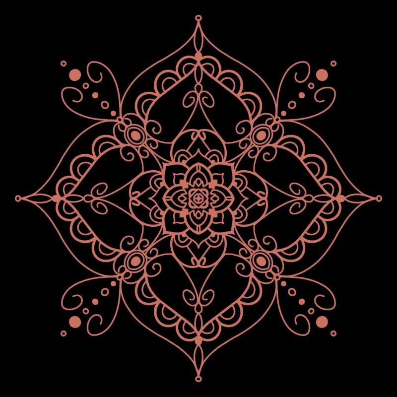 Mandala style - orange