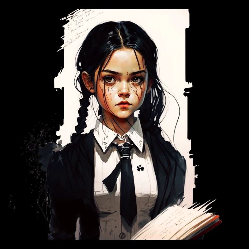 Junges Schulmädchen mit Buch