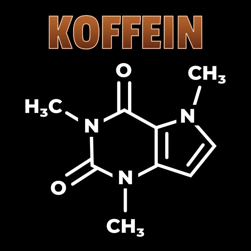 Caffeine Chemical Formula Coffee Addicted Gift
