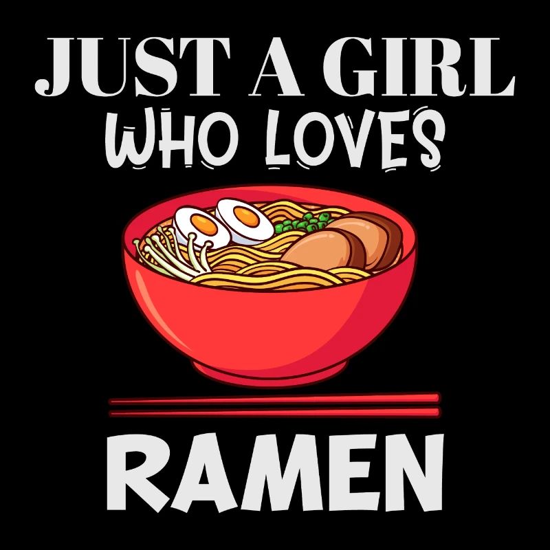 Nur ein Mädchen, das Ramen liebt