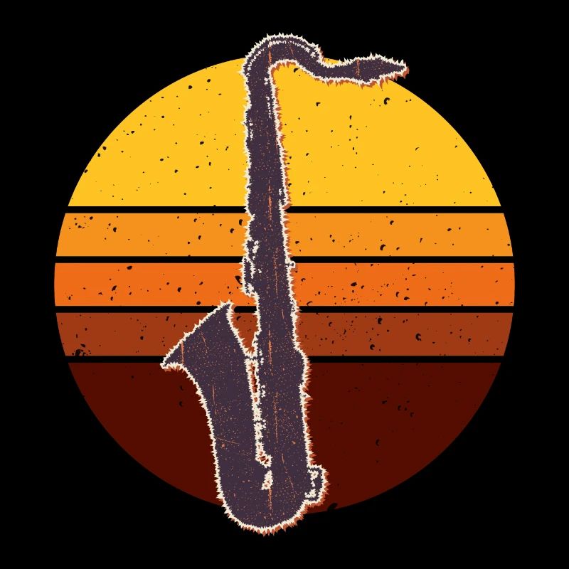Retro Saxophone Geschenkidee