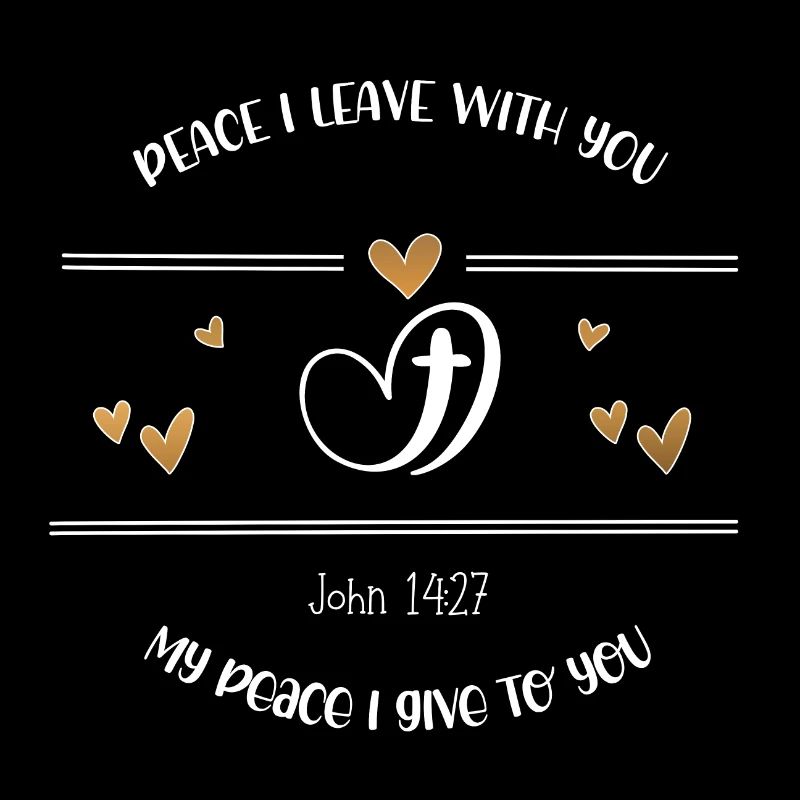 Christliches Design Frieden, den ich mit dir hinterlasse