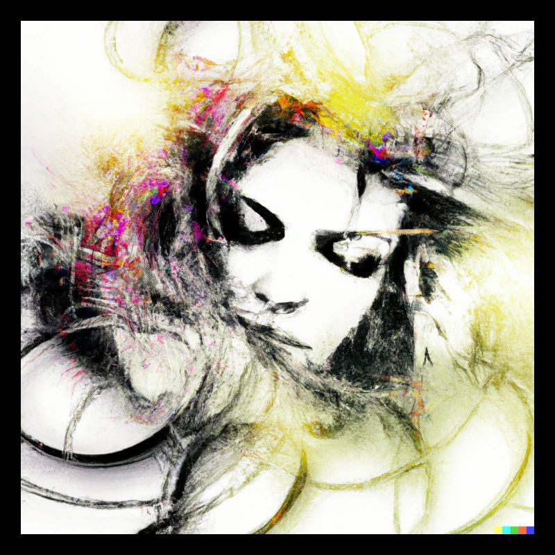 Mystical white ghost digital art