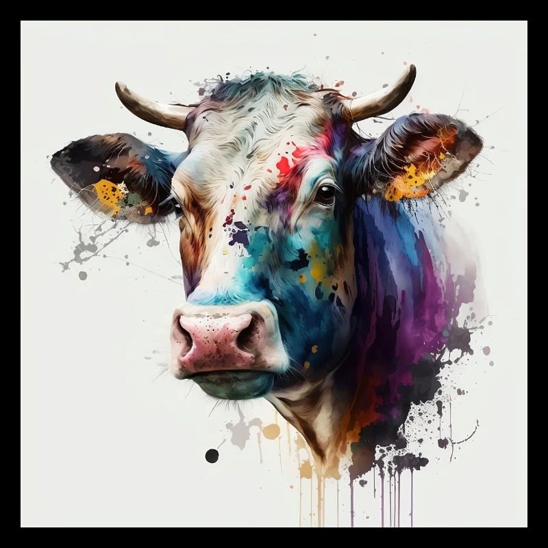 Kuh Wasserfarbe
