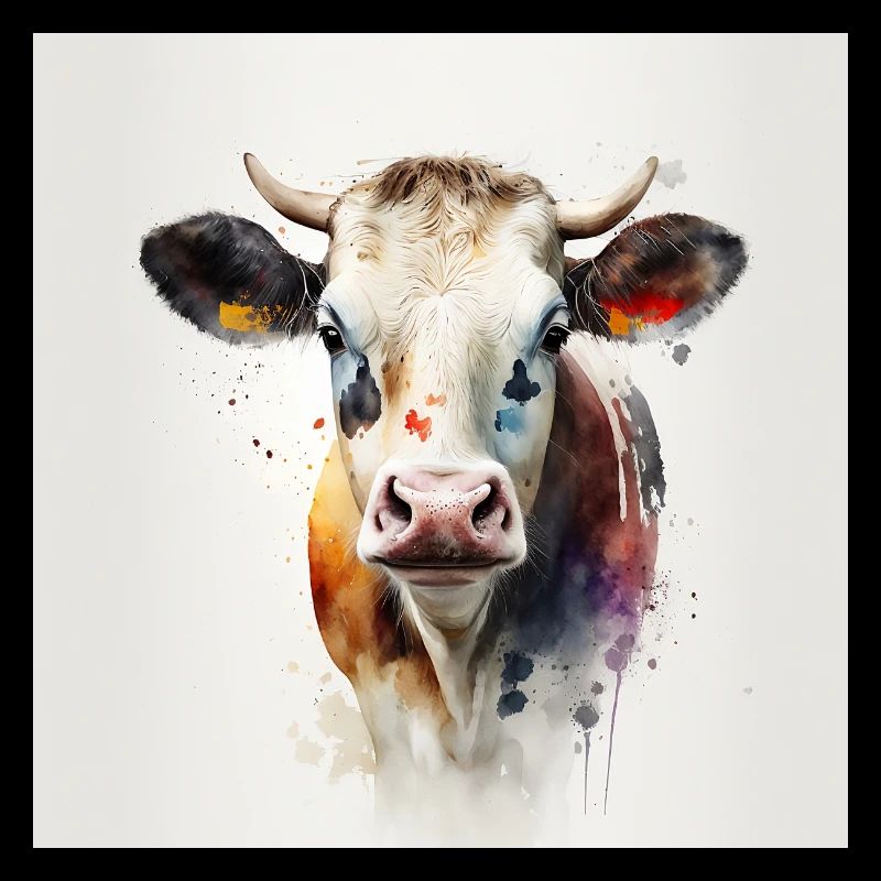 Kuh Wasserfarbe