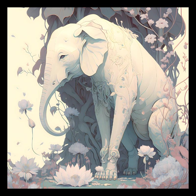 in harmony with nature elephant