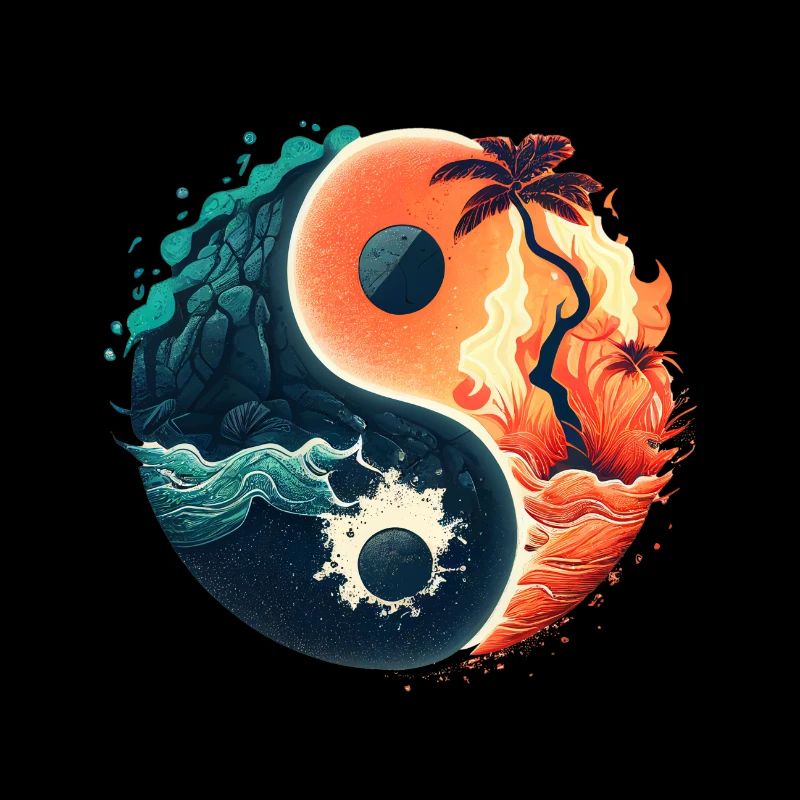 Ying Yang - L’eau vs la pierre dans le feu