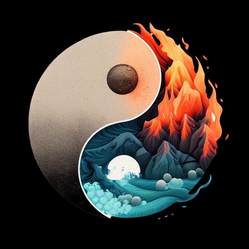 Ying Yang - L’eau vs la pierre dans le feu