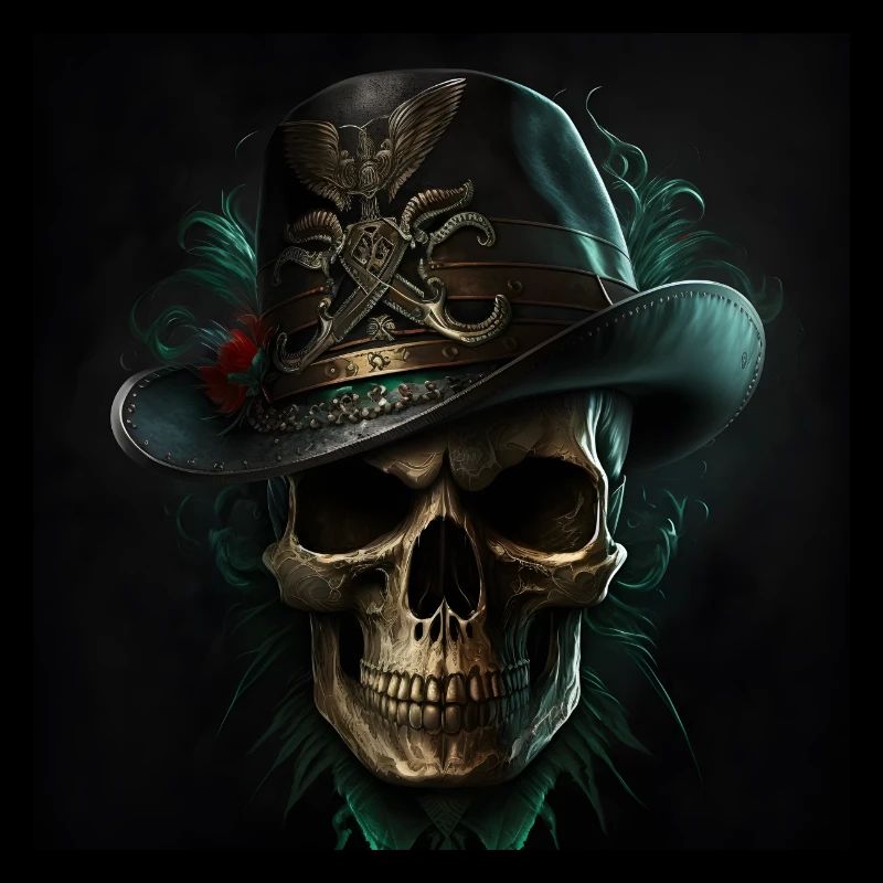 Vintage Black Skull