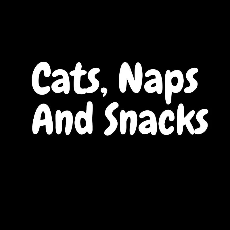 T-Shirt Katzen, Nickerchen und Snacks