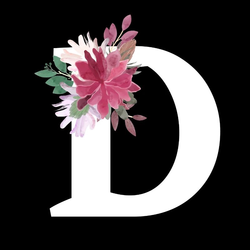 Lettre d floral