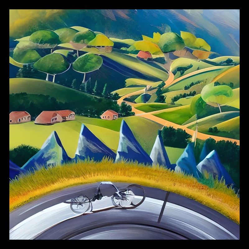 bicycle in mountains