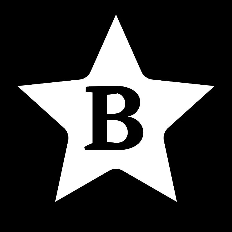 Lettre b étoile