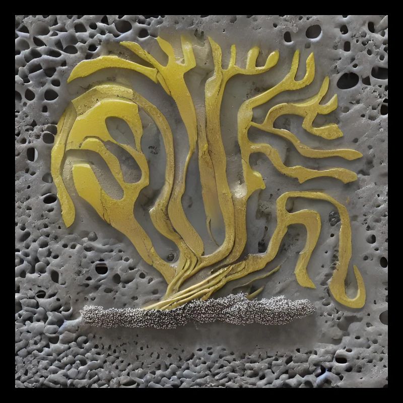 tree growing on a moon