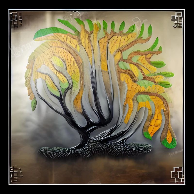 Starker alter Baum stirbt ab