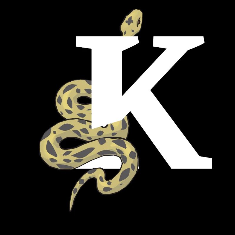 Buchstabe k Schlange