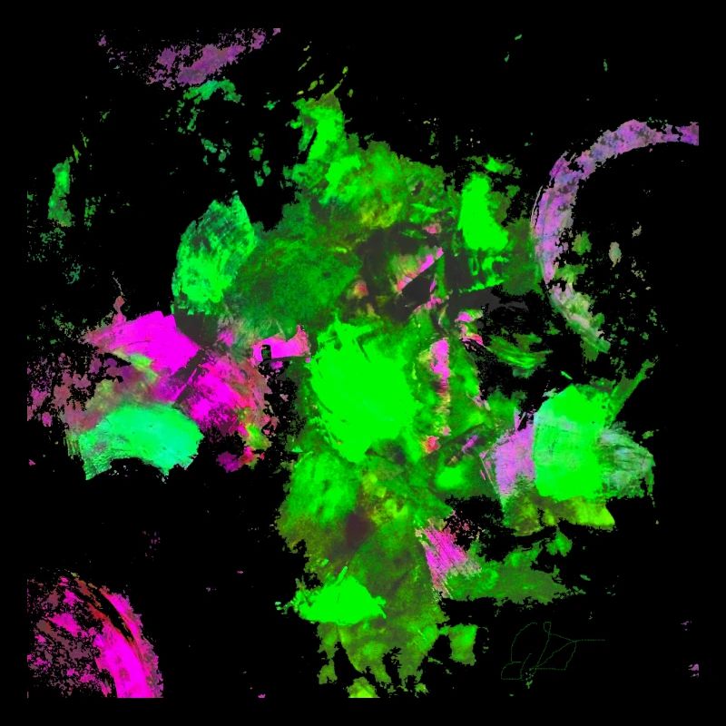 "GreenArt2" Acrylic Paint No.12 by Marco Eckenbrecht
