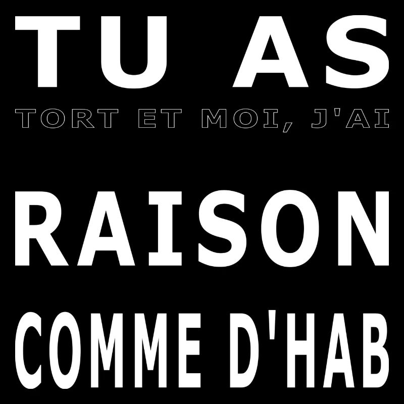 Tu as raison