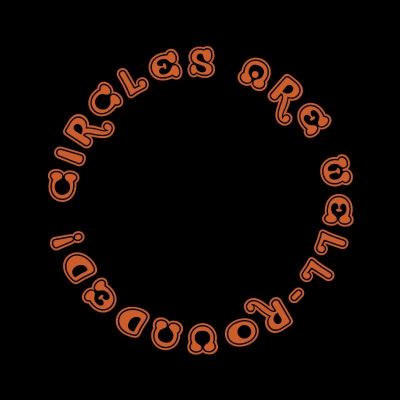 Les cercles sont bien arrondis