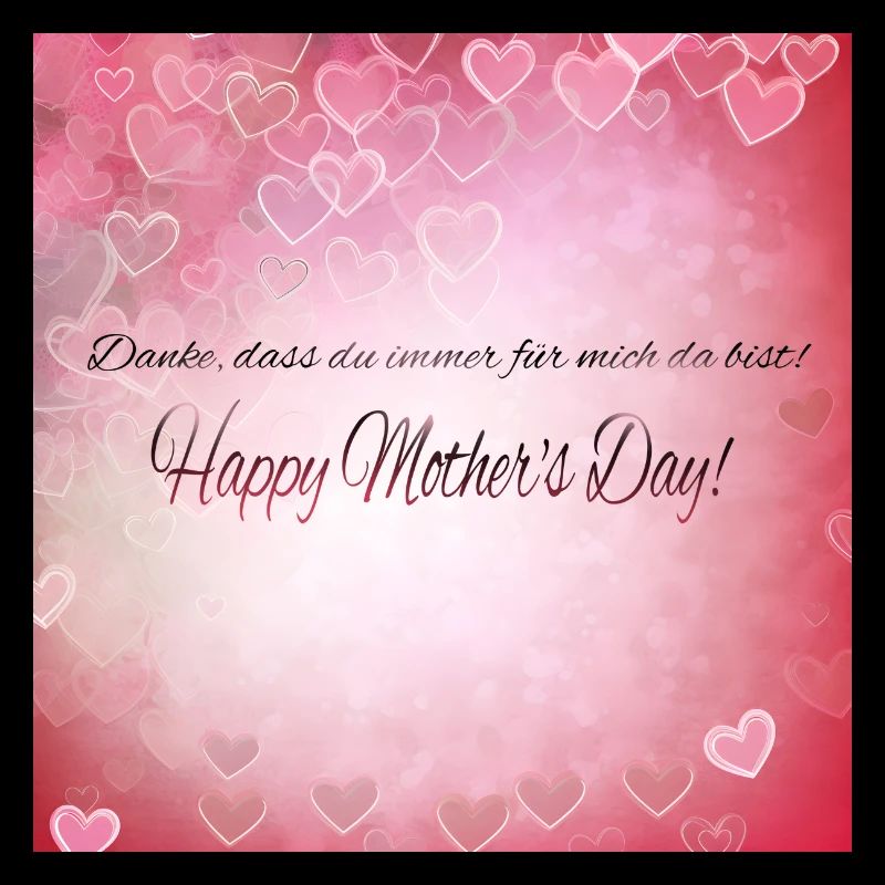 Danke das du für mich da bist - Muttertag Geschenk