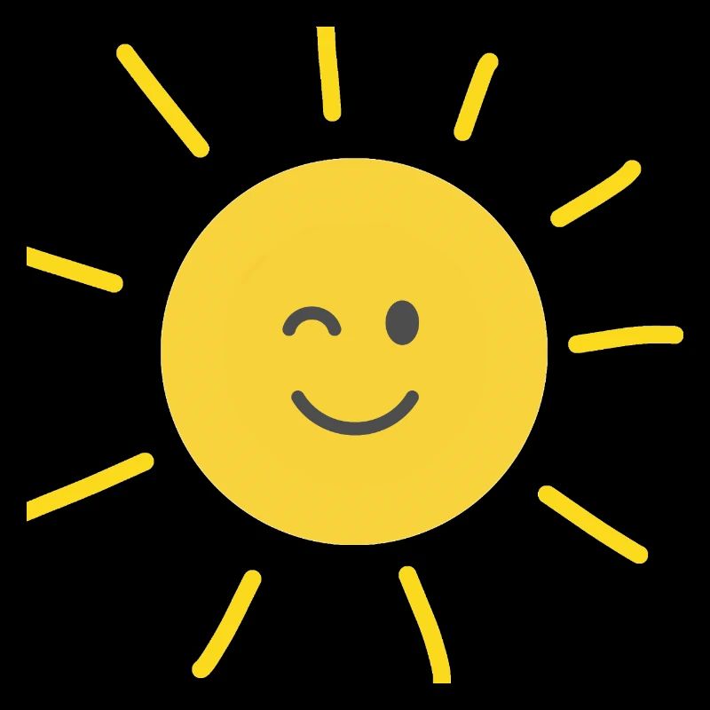 Lachende Sonne