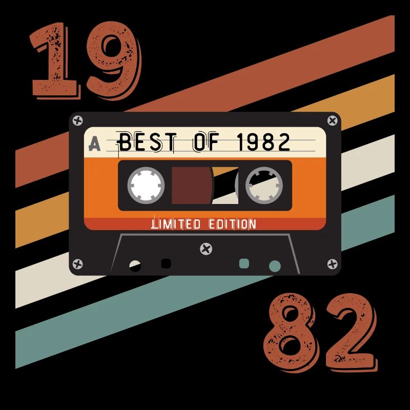 1982 Retro Vintage Jubiläum