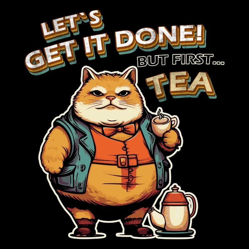 Let´s get it done Cat Tea