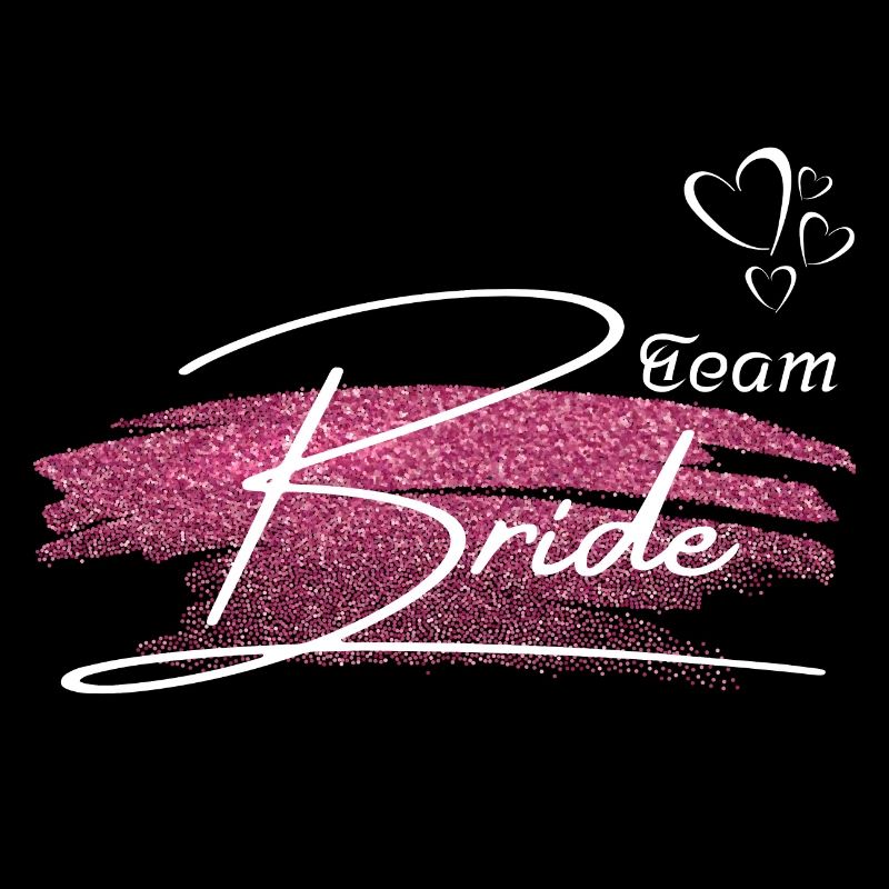 team bride-Team de la mariée golden pink