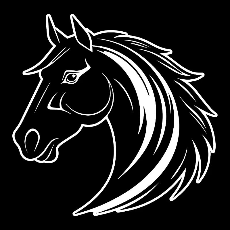 Poney tête de cheval