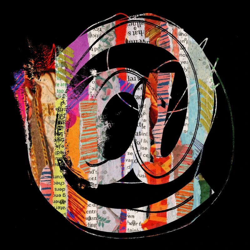 Internet email www drôle de mème grunge tech leters