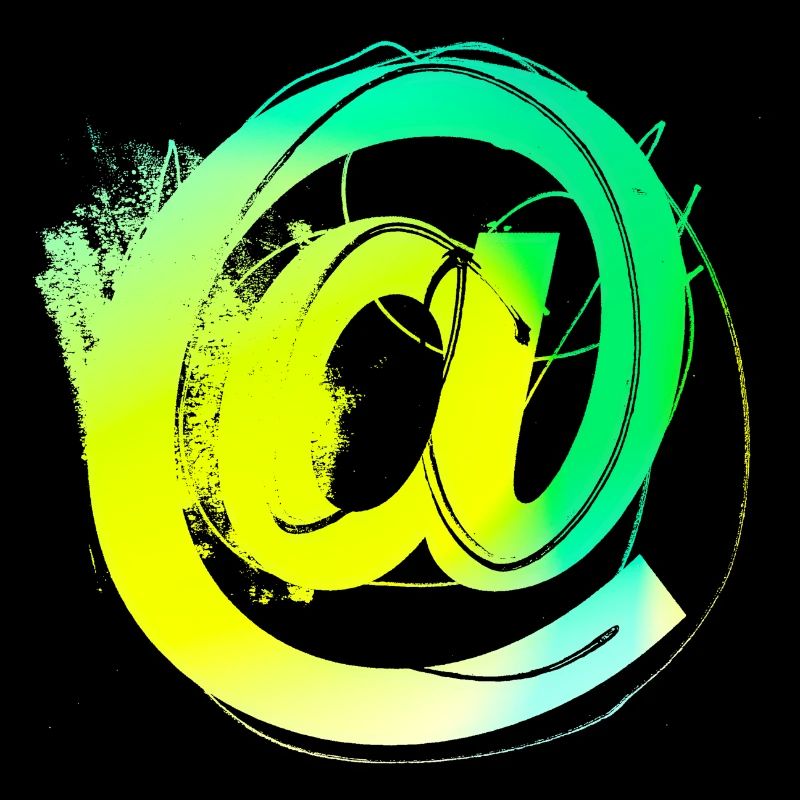 Internet email www drôle de mème grunge tech leters