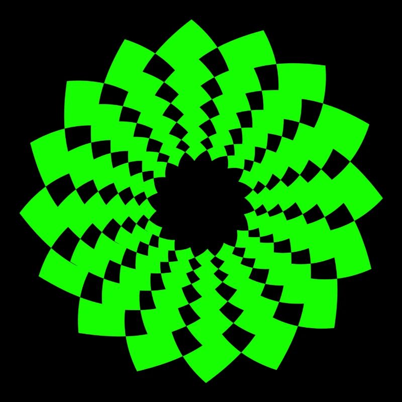 Om signe chakra fleur néon vert néon