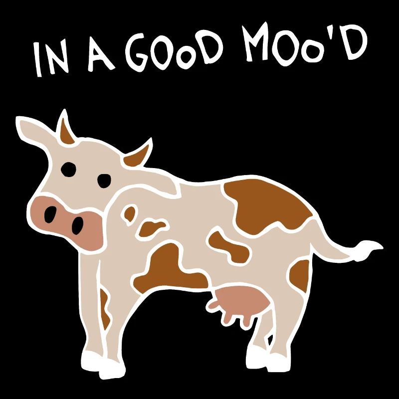 Vache de bonne humeur (Blanc)